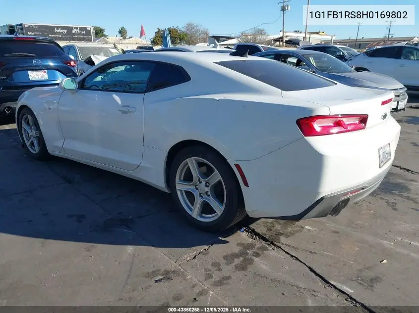 1G1FB1RS8H0169802 2017 Chevrolet Camaro 1Lt