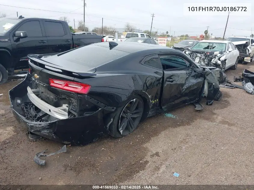 2018 Chevrolet Camaro 2Ss VIN: 1G1FH1R70J0186772 Lot: 41569033