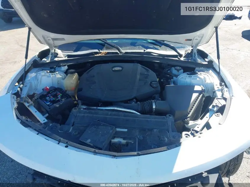 1G1FC1RS3J0100020 2018 Chevrolet Camaro 2Lt