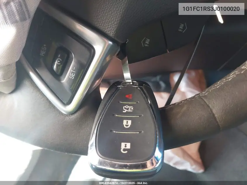 1G1FC1RS3J0100020 2018 Chevrolet Camaro 2Lt