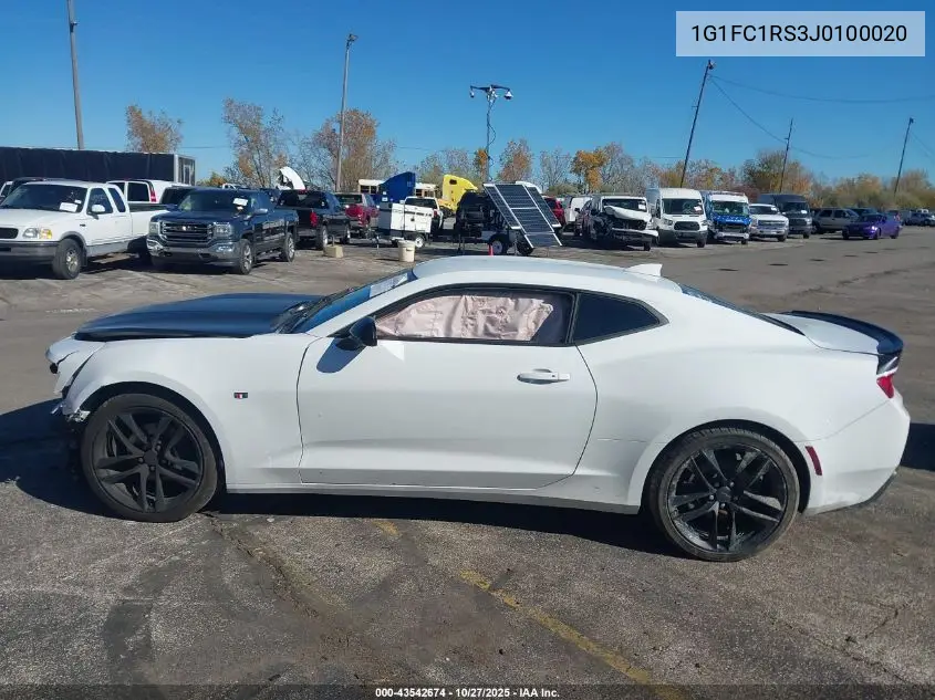 1G1FC1RS3J0100020 2018 Chevrolet Camaro 2Lt