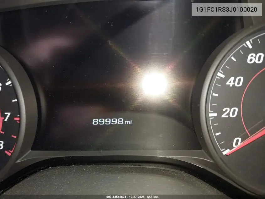 1G1FC1RS3J0100020 2018 Chevrolet Camaro 2Lt