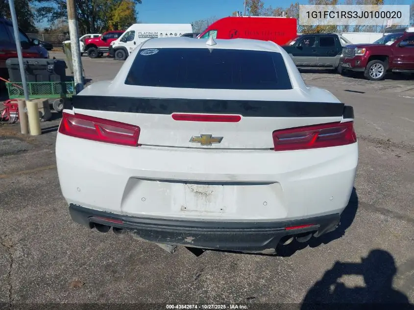 1G1FC1RS3J0100020 2018 Chevrolet Camaro 2Lt