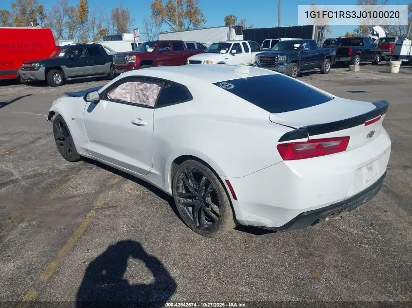 1G1FC1RS3J0100020 2018 Chevrolet Camaro 2Lt