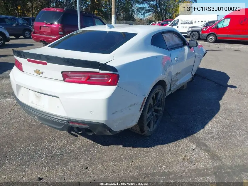 1G1FC1RS3J0100020 2018 Chevrolet Camaro 2Lt
