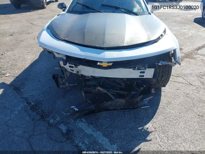 1G1FC1RS3J0100020 2018 Chevrolet Camaro 2Lt