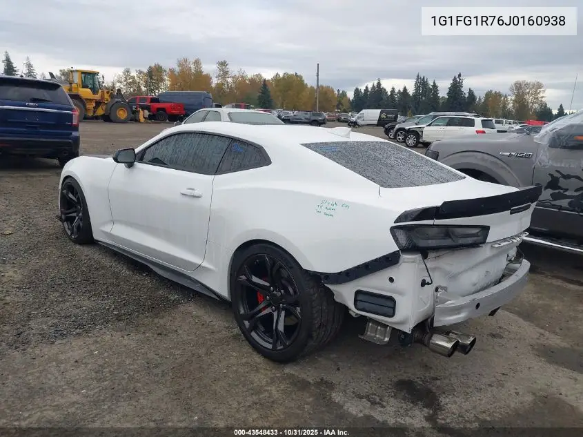 1G1FG1R76J0160938 2018 Chevrolet Camaro 2Ss