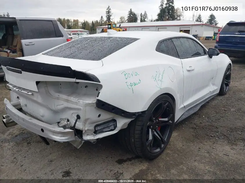 1G1FG1R76J0160938 2018 Chevrolet Camaro 2Ss