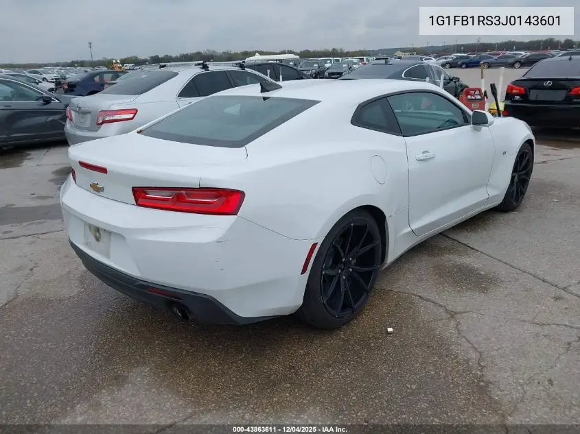 1G1FB1RS3J0143601 2018 Chevrolet Camaro 1Lt
