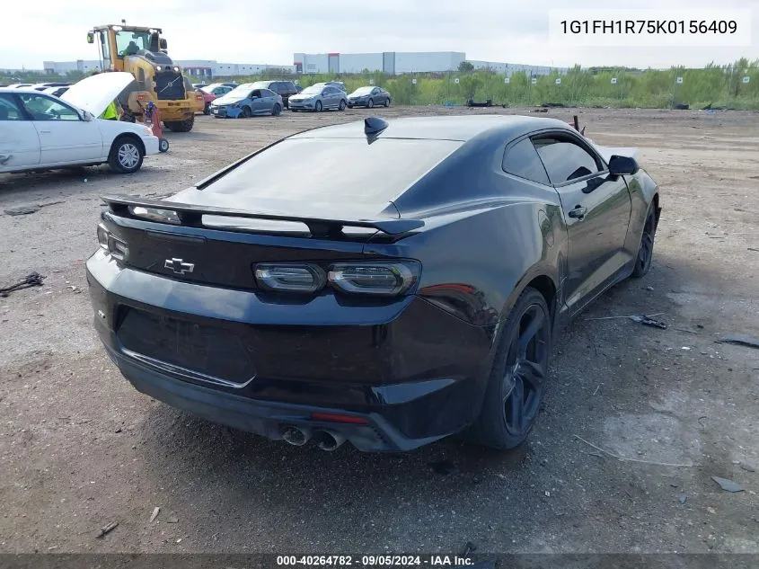 2019 Chevrolet Camaro Ss VIN: 1G1FH1R75K0156409 Lot: 40264782