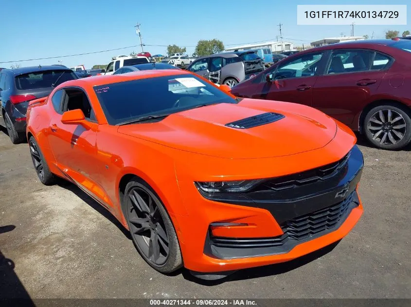 2019 Chevrolet Camaro 1Ss VIN: 1G1FF1R74K0134729 Lot: 40271344