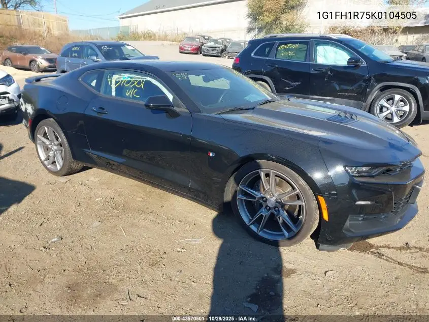 1G1FH1R75K0104505 2019 Chevrolet Camaro 2Ss