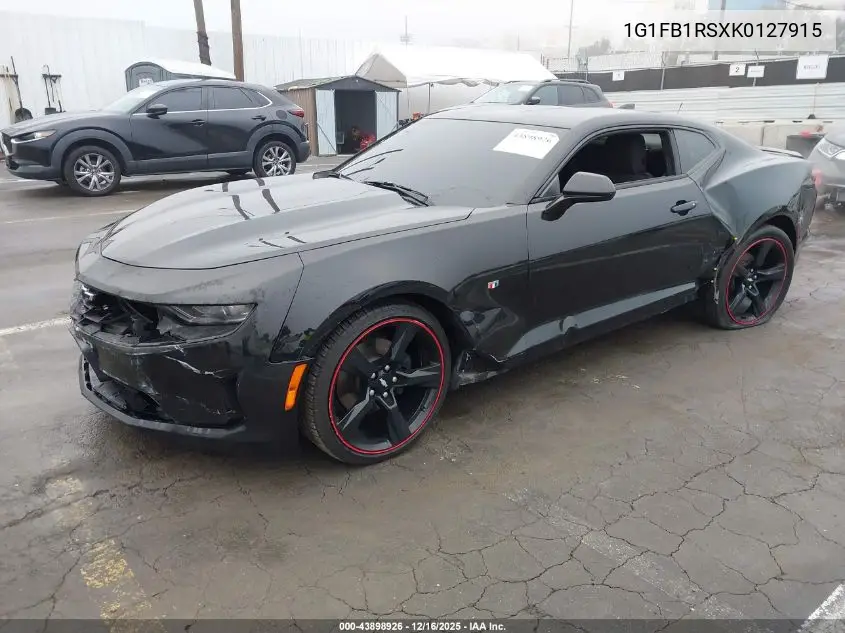 1G1FB1RSXK0127915 2019 Chevrolet Camaro 1Lt