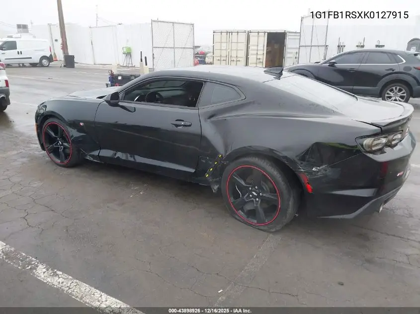 1G1FB1RSXK0127915 2019 Chevrolet Camaro 1Lt