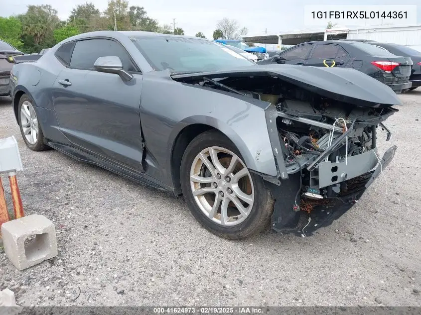 2020 Chevrolet Camaro Rwd 1Ls VIN: 1G1FB1RX5L0144361 Lot: 41624973