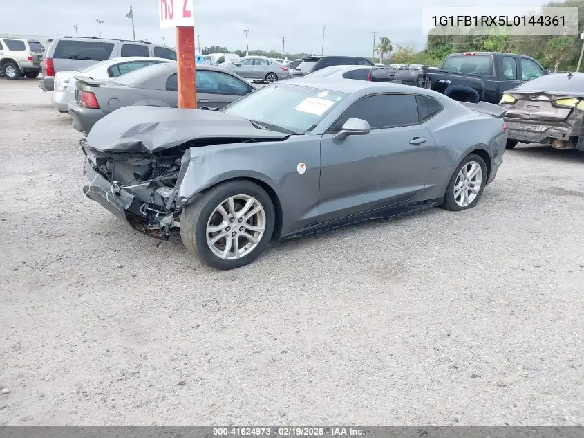 2020 Chevrolet Camaro Rwd 1Ls VIN: 1G1FB1RX5L0144361 Lot: 41624973
