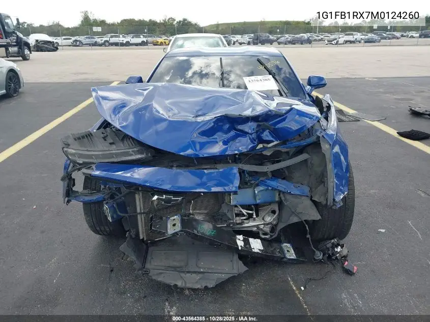 1G1FB1RX7M0124260 2021 Chevrolet Camaro Rwd 1Ls