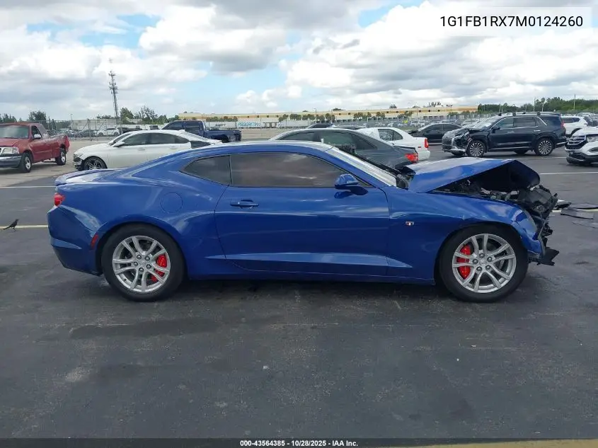 1G1FB1RX7M0124260 2021 Chevrolet Camaro Rwd 1Ls