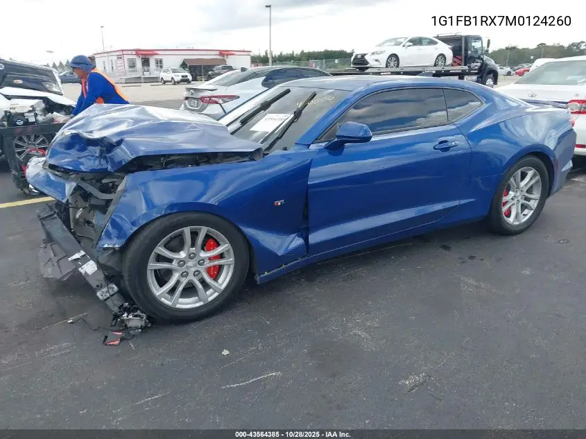 1G1FB1RX7M0124260 2021 Chevrolet Camaro Rwd 1Ls