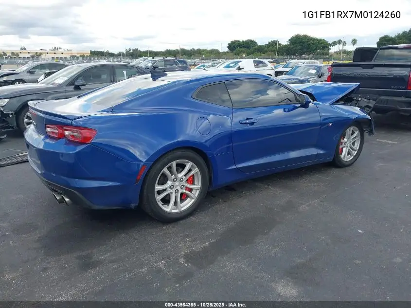 1G1FB1RX7M0124260 2021 Chevrolet Camaro Rwd 1Ls