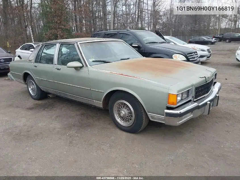 1G1BN69H0GY166819 1986 Chevrolet Caprice Classic