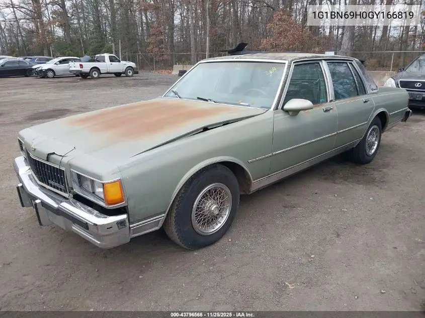 1G1BN69H0GY166819 1986 Chevrolet Caprice Classic