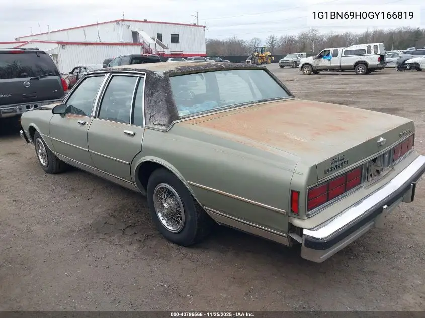 1G1BN69H0GY166819 1986 Chevrolet Caprice Classic