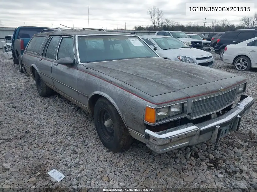 1G1BN35Y0GX201515 1986 Chevrolet Caprice Classic