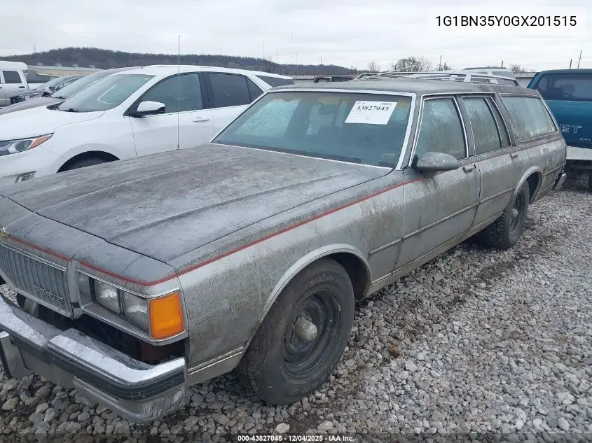 1G1BN35Y0GX201515 1986 Chevrolet Caprice Classic