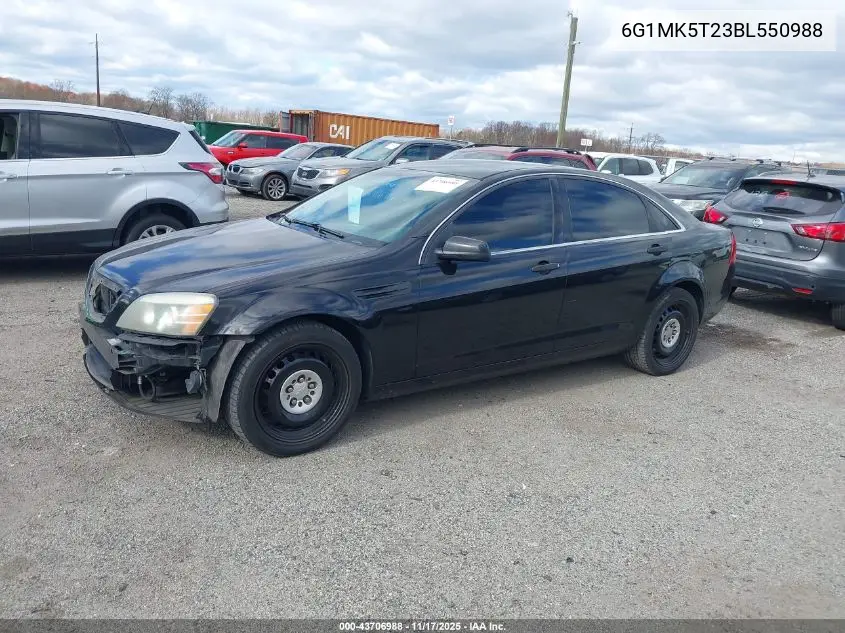 6G1MK5T23BL550988 2011 Chevrolet Caprice Police