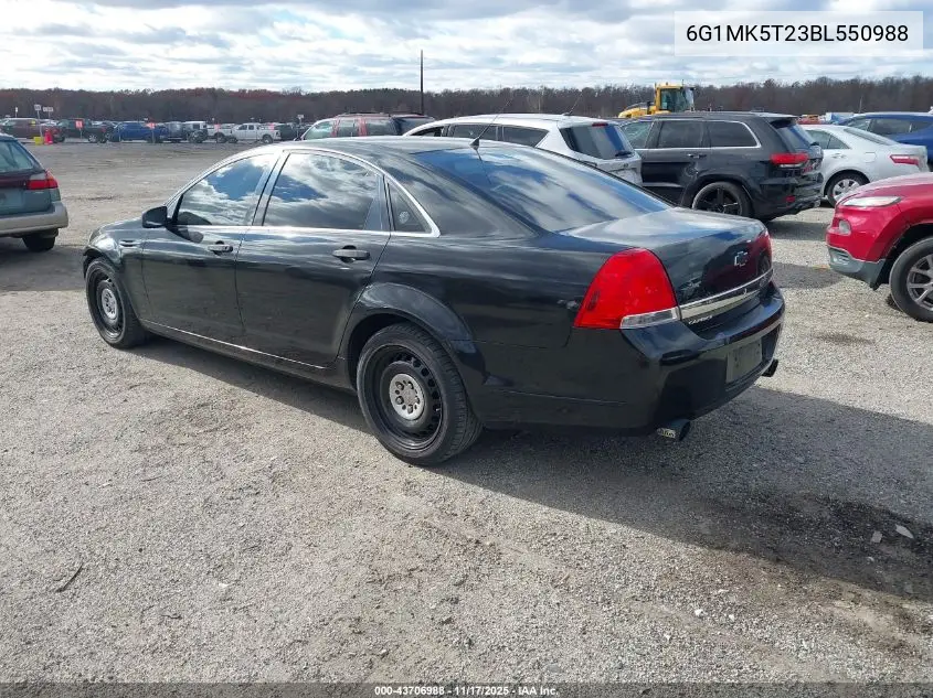 6G1MK5T23BL550988 2011 Chevrolet Caprice Police