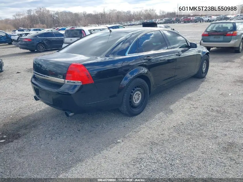 6G1MK5T23BL550988 2011 Chevrolet Caprice Police