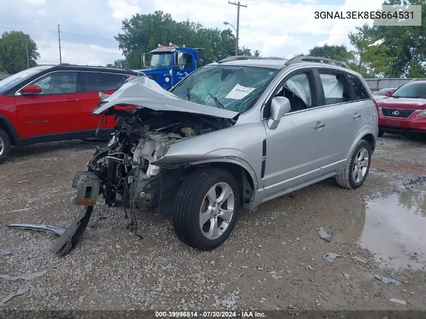 3GNAL3EK8ES664531 2014 Chevrolet Captiva Sport Lt