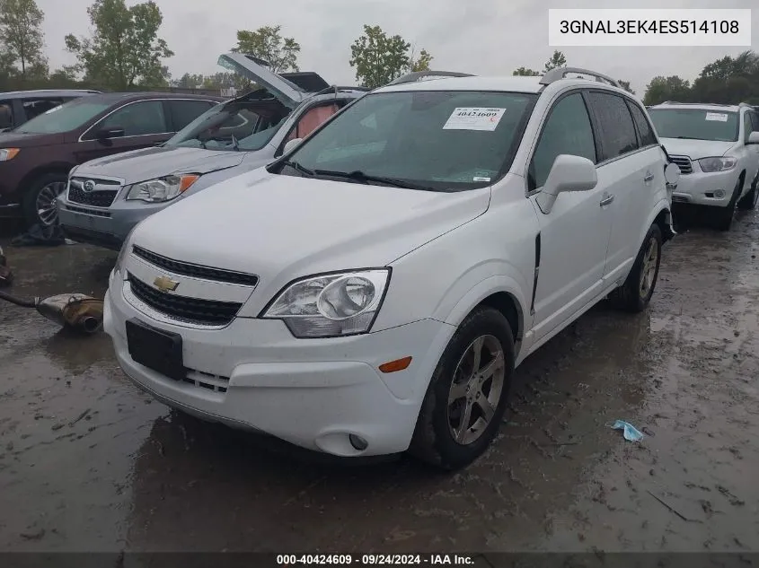 3GNAL3EK4ES514108 2014 Chevrolet Captiva Sport Lt