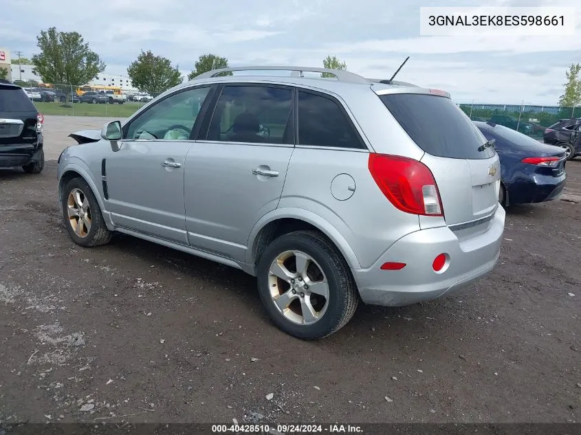 3GNAL3EK8ES598661 2014 Chevrolet Captiva Sport Lt