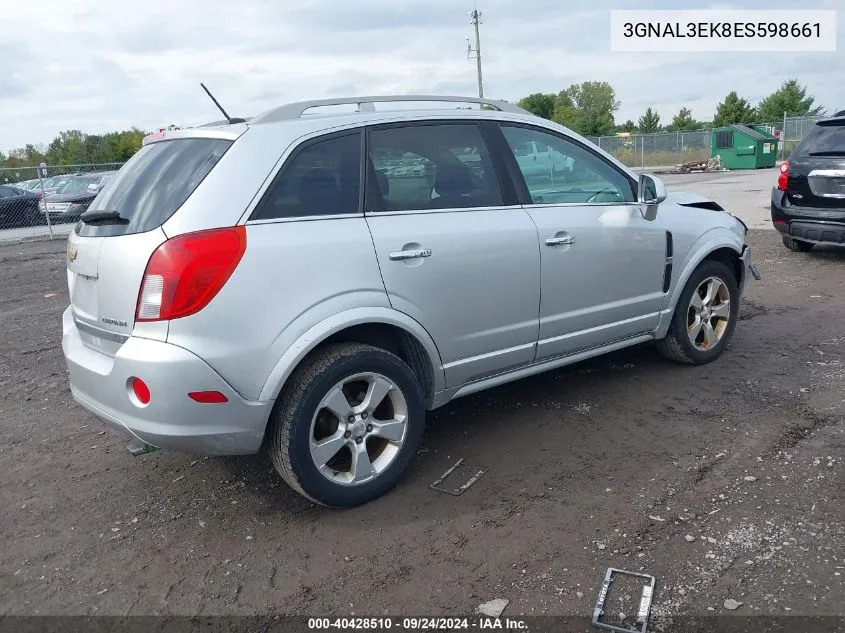 3GNAL3EK8ES598661 2014 Chevrolet Captiva Sport Lt