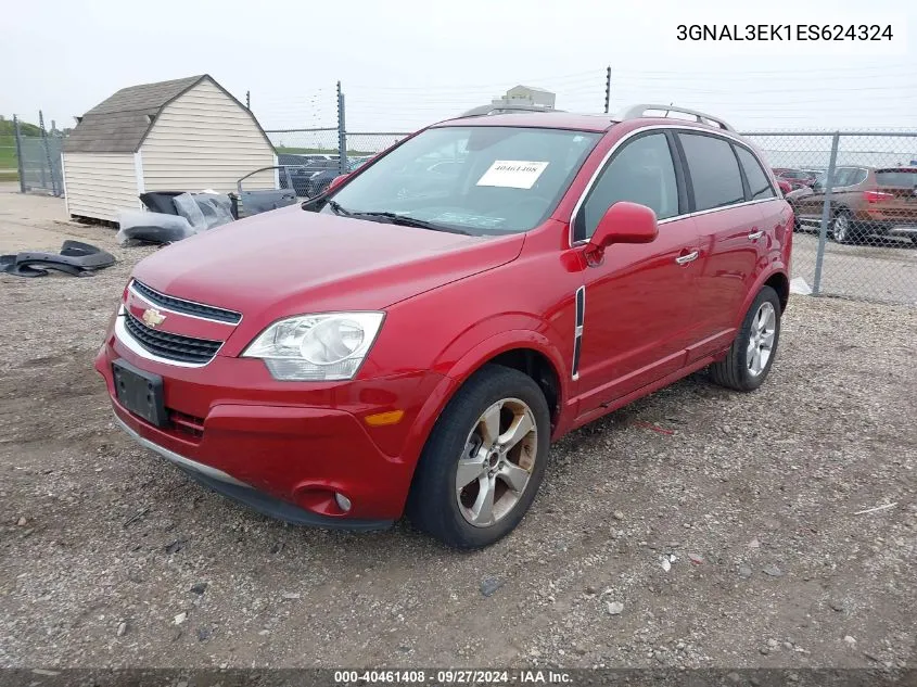 3GNAL3EK1ES624324 2014 Chevrolet Captiva Sport Lt