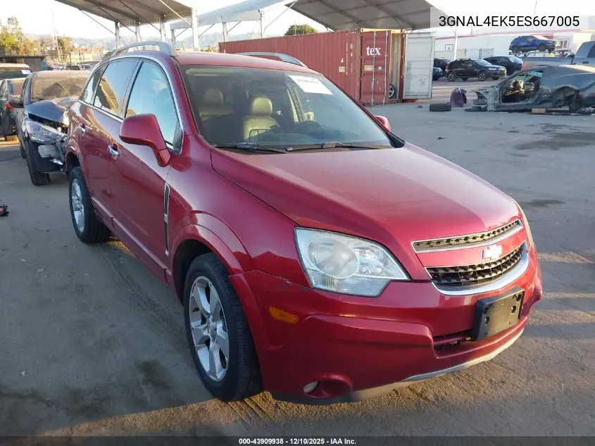 3GNAL4EK5ES667005 2014 Chevrolet Captiva Sport Ltz