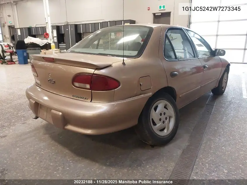1G1JC5242W7273345 1998 Chevrolet Cavalier