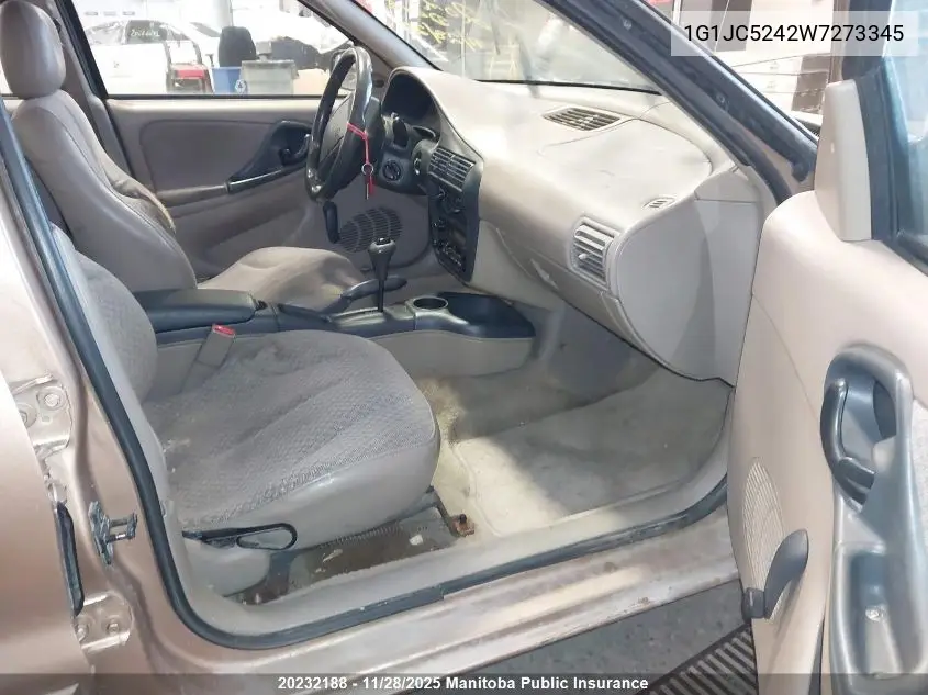 1G1JC5242W7273345 1998 Chevrolet Cavalier