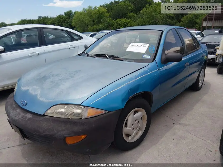 1998 Chevrolet Cavalier VIN: 1G1JC5246W7258525 Lot: 45258769