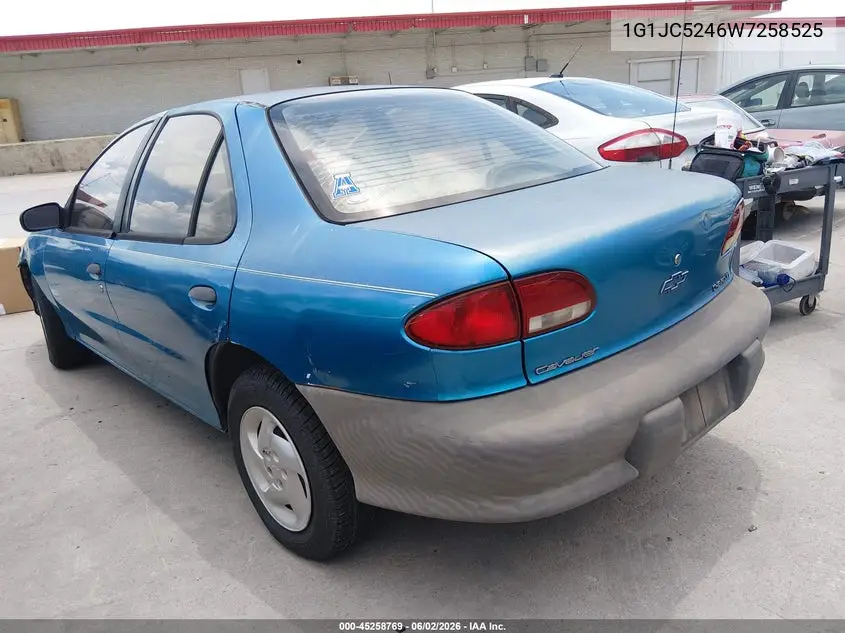 1998 Chevrolet Cavalier VIN: 1G1JC5246W7258525 Lot: 45258769
