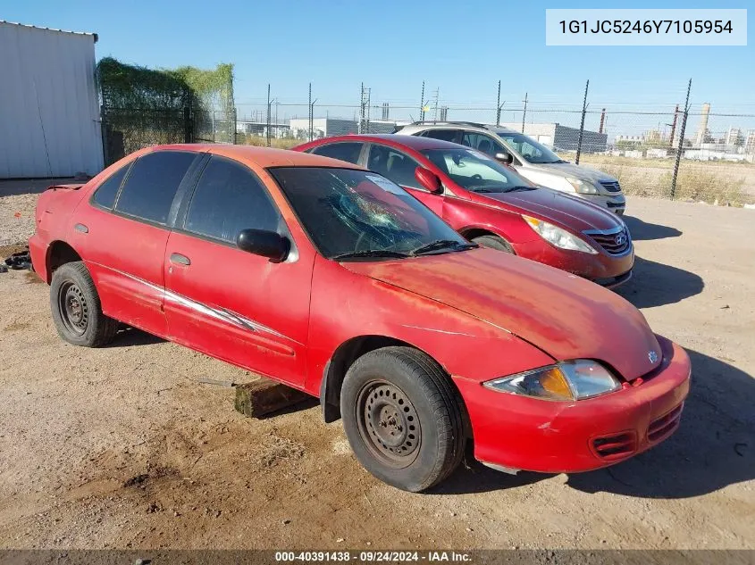 2000 Chevrolet Cavalier VIN: 1G1JC5246Y7105954 Lot: 40391438