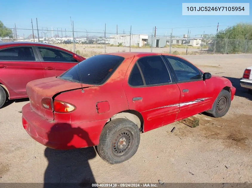 2000 Chevrolet Cavalier VIN: 1G1JC5246Y7105954 Lot: 40391438