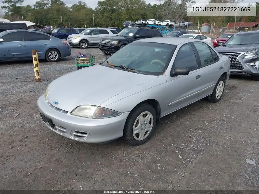 1G1JF524827221669 2002 Chevrolet Cavalier Ls