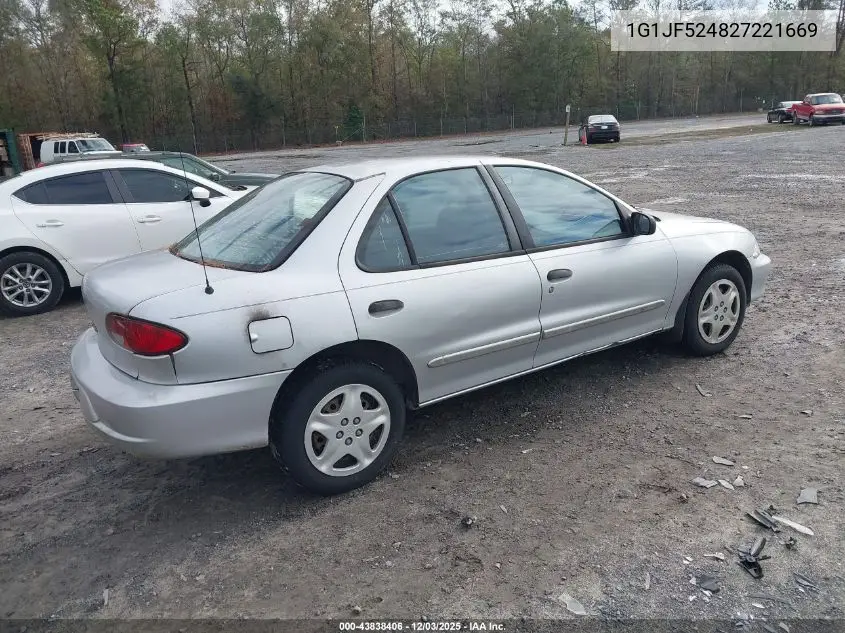 1G1JF524827221669 2002 Chevrolet Cavalier Ls