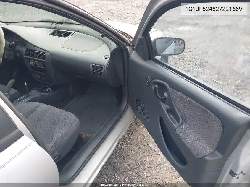 1G1JF524827221669 2002 Chevrolet Cavalier Ls