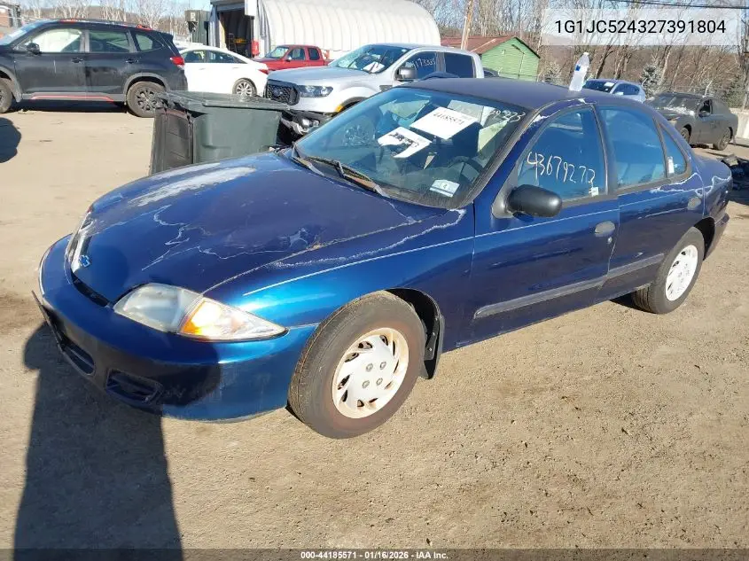 1G1JC524327391804 2002 Chevrolet Cavalier