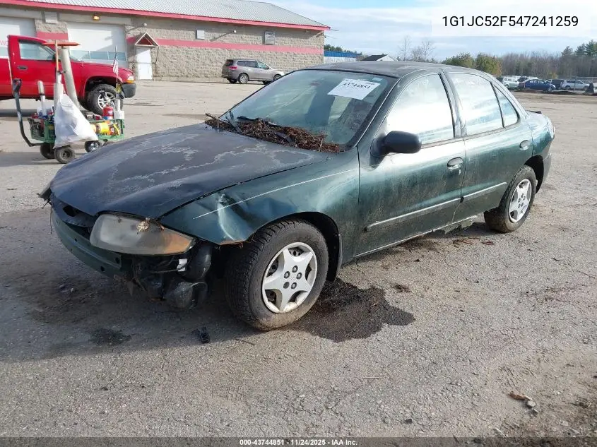 1G1JC52F547241259 2004 Chevrolet Cavalier
