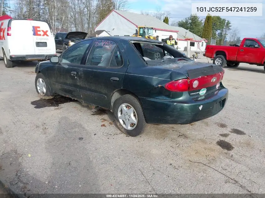 1G1JC52F547241259 2004 Chevrolet Cavalier